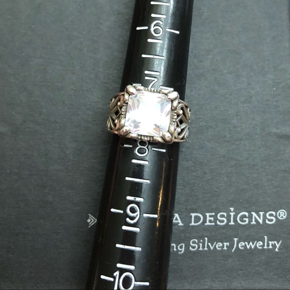 Silpada Sterling Silver ‘Uptown’ Cubic Zirconia Ring R0981 - Picture 9 of 12